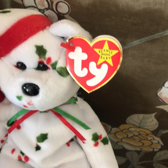 Rare 1998 Holiday Teddy Ty beanie baby - Picture 2 of 4